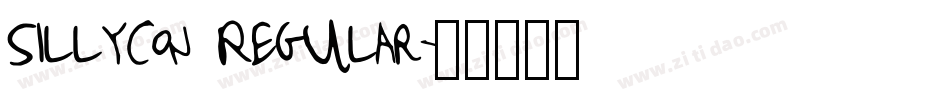 Sillycon Regular字体转换